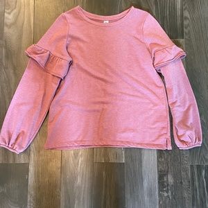 Old Navy Pink Long-Sleeve Shirt Size-Medium